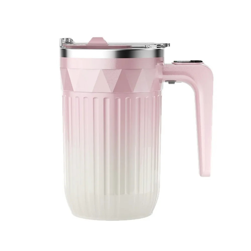 450ml Automatic Self Stirring Coffee Mug Temperature Display Auto Stirring Heating Mixer Cup Large Capacity Magnetic Function