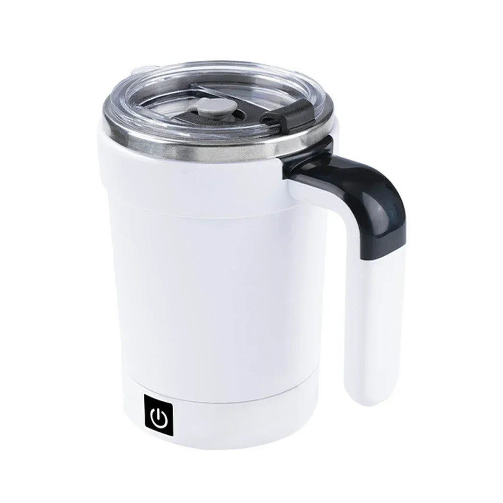 Smart Self-Stirring Temperature-Control Coffee Mug with USB Charging and Heated Coaster