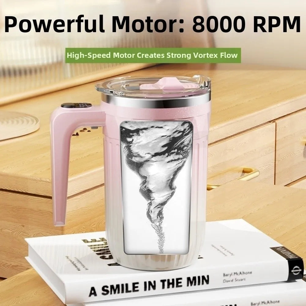 450ml Automatic Self Stirring Coffee Mug Temperature Display Auto Stirring Heating Mixer Cup Large Capacity Magnetic Function