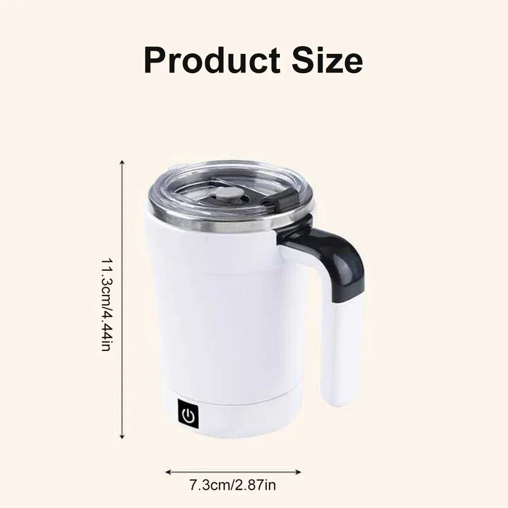 Xícara Autoagitável com Sensor de Temperatura – Mistura Magnética para Café, Chá e Mais