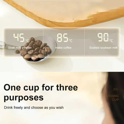 Smart Self-Stirring Temperature-Control Coffee Mug with USB Charging and Heated Coaster