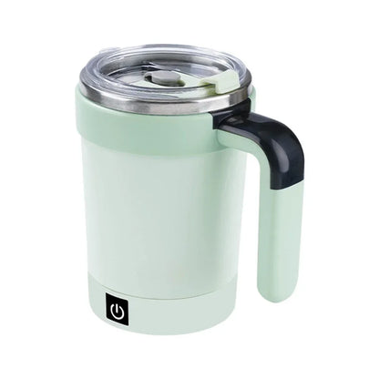 Smart Self-Stirring Temperature-Control Coffee Mug with USB Charging and Heated Coaster