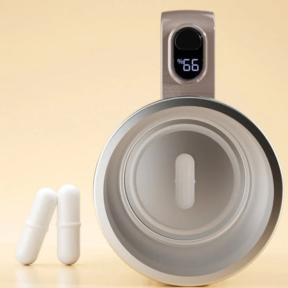 450ml Automatic Self Stirring Coffee Mug Temperature Display Auto Stirring Heating Mixer Cup Large Capacity Magnetic Function