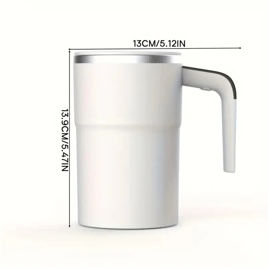 Caneca Automática com Misturador Magnético e Display de Temperatura – Recarregável e Portátil